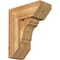 Ekena Millwork Olympic Slat Rough Sawn Bracket w/ Offset Brace, Western Red Cedar, 8"W x 18"D x 22"H BKT0806X18X22OLY06RWR - alternate 1